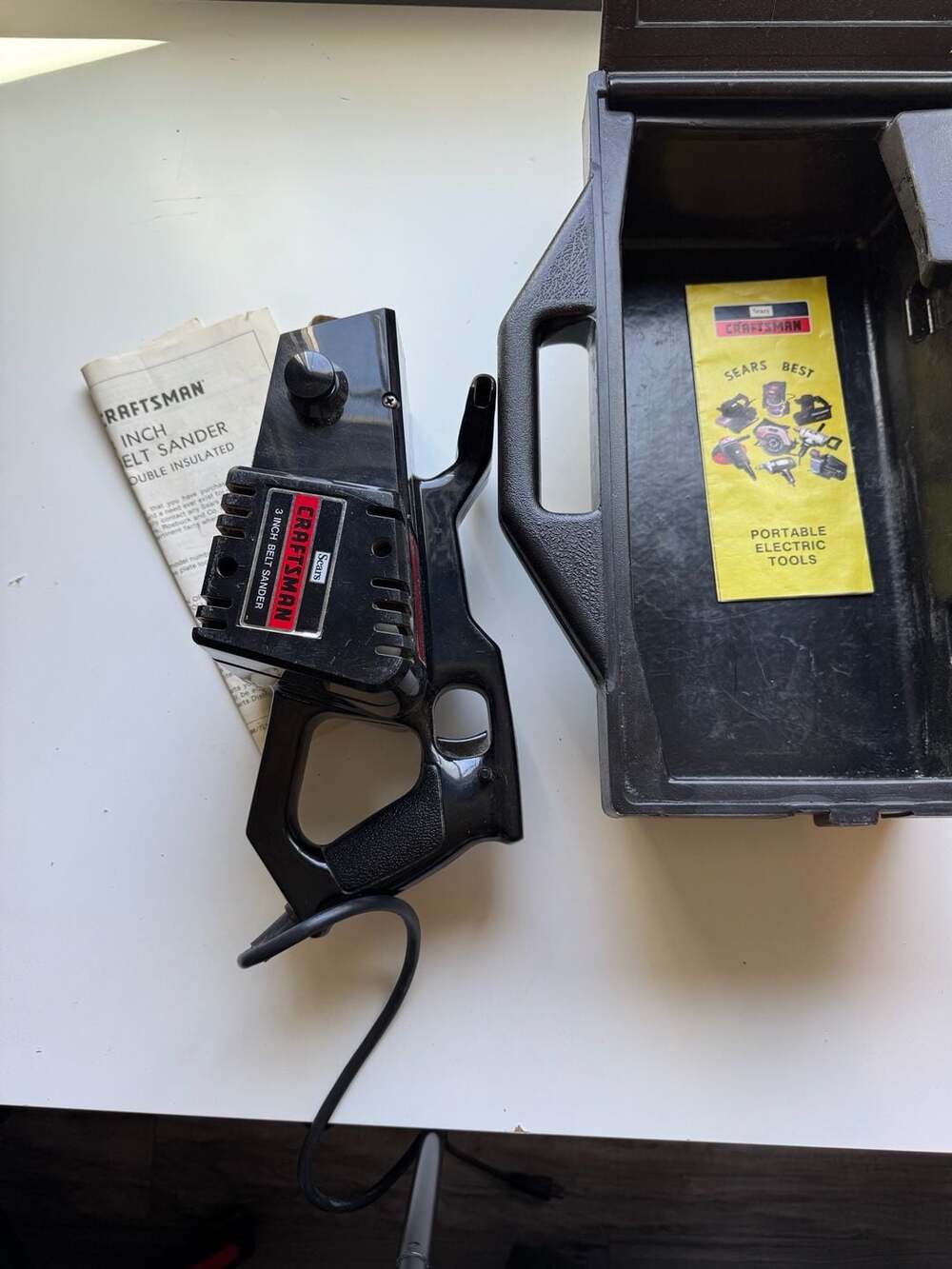 Craftsman 3 Inch Belt Sander Model 315.1701 With Case And Manual